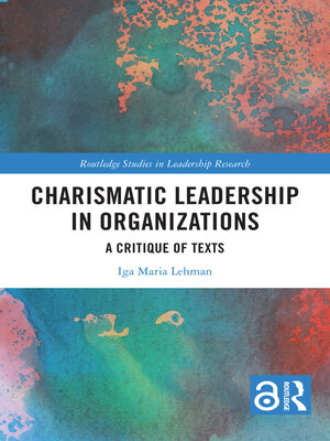 cover image of Charismatic Leadership in Organizations